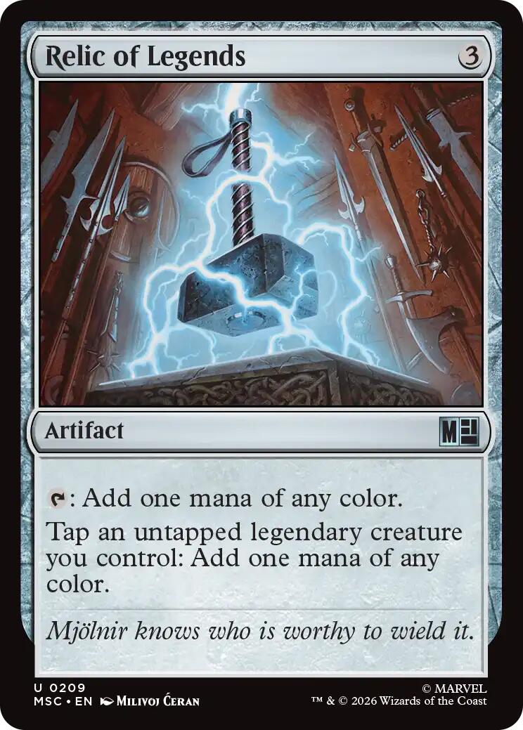 Relic of Legends (Surge Foil) [Marvel Super Heroes Commander] | Anubis Games and Hobby