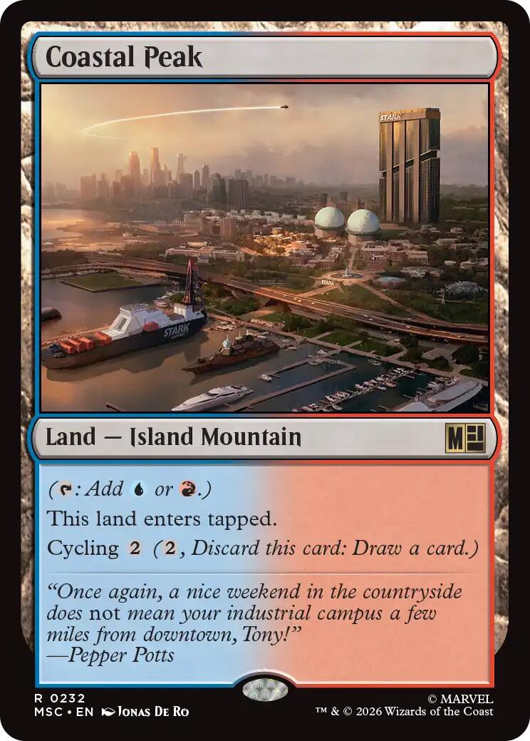 Coastal Peak (Surge Foil) [Marvel Super Heroes Commander] | Anubis Games and Hobby