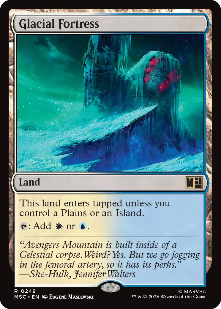 Glacial Fortress (Surge Foil) [Marvel Super Heroes Commander] | Anubis Games and Hobby