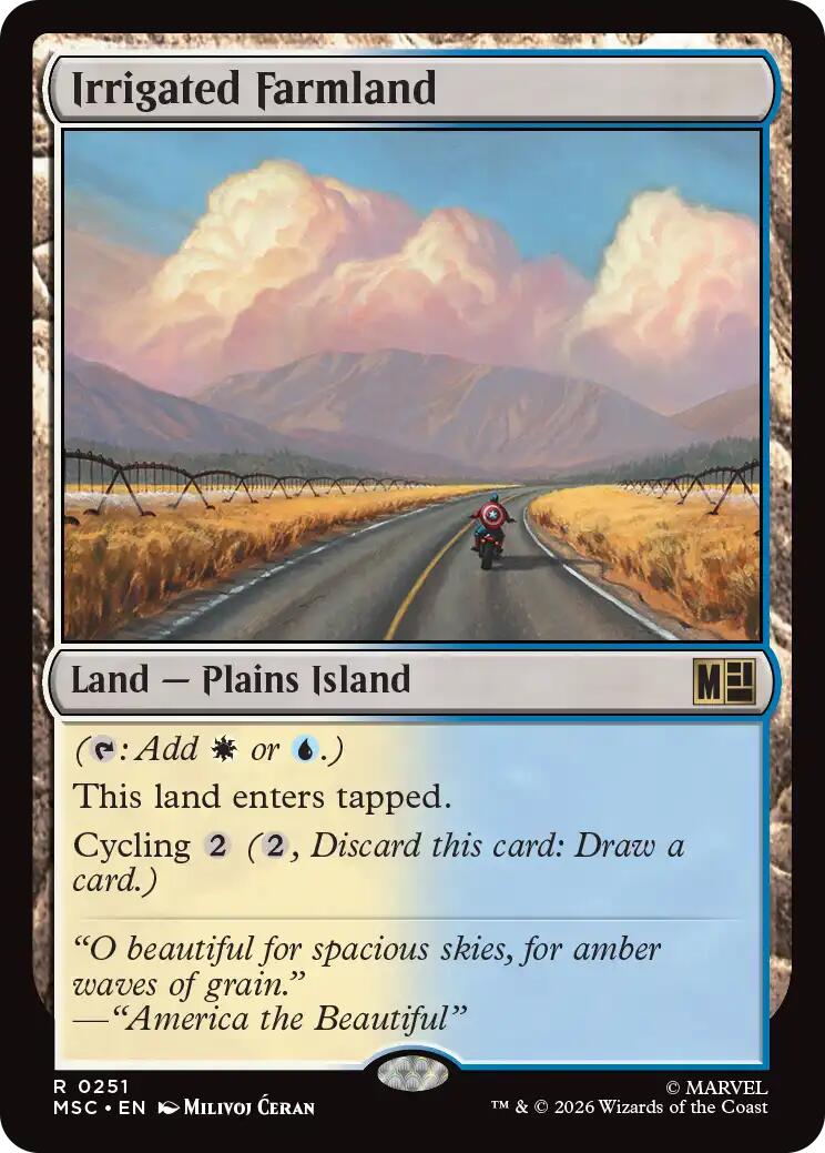 Irrigated Farmland (Surge Foil) [Marvel Super Heroes Commander] | Anubis Games and Hobby