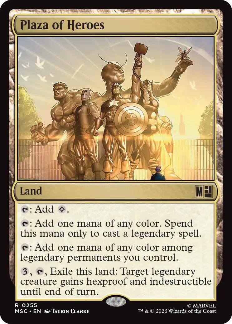 Plaza of Heroes (Surge Foil) [Marvel Super Heroes Commander] | Anubis Games and Hobby