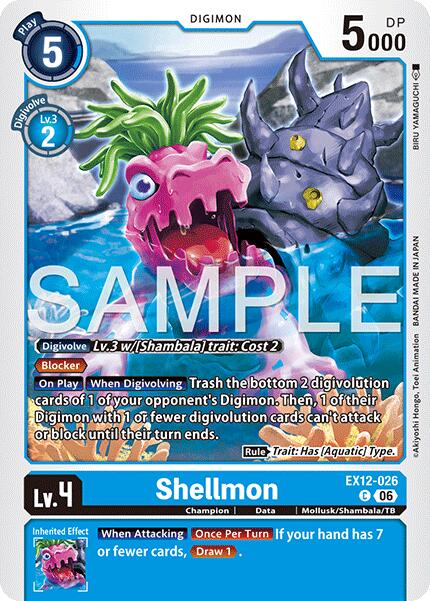 Shellmon [EX12-026] [Digital World Shambala] | Anubis Games and Hobby