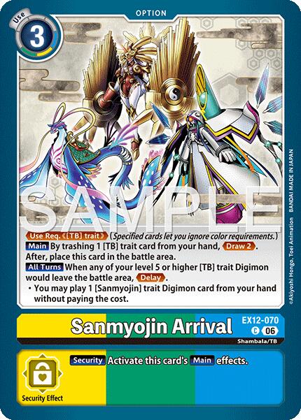Sanmyojin Arrival [EX12-070] [Digital World Shambala] | Anubis Games and Hobby