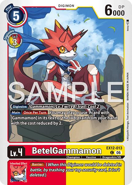 BetelGammamon [EX12-013] [Digital World Shambala] | Anubis Games and Hobby