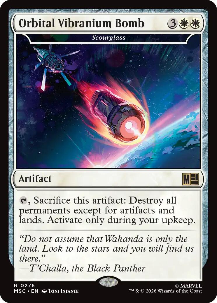Orbital Vibranium Bomb - Scourglass (Surge Foil) [Marvel Super Heroes Commander] | Anubis Games and Hobby