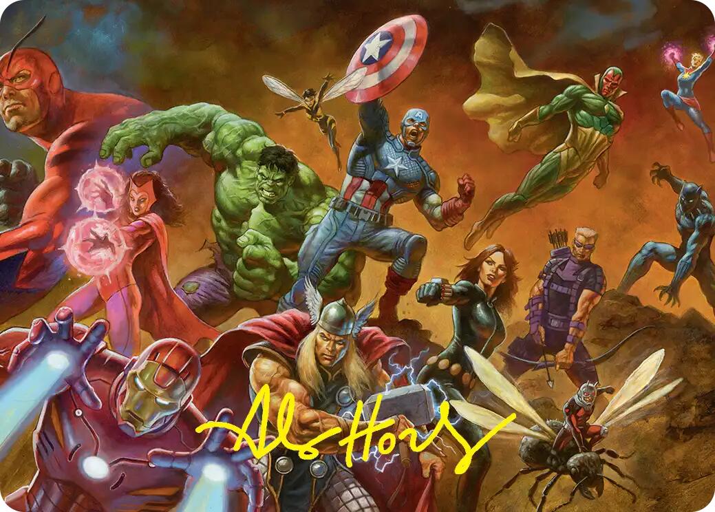 Avengers Assemble! Art Card (Gold-Stamped Signature) [Marvel Super Heroes Art Series] | Anubis Games and Hobby
