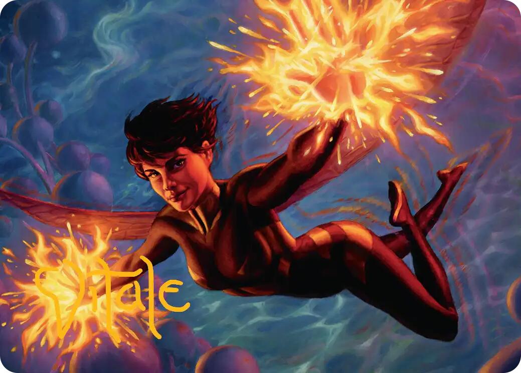 The Wasp, Winsome Avenger Art Card (Gold-Stamped Signature) [Marvel Super Heroes Art Series] | Anubis Games and Hobby
