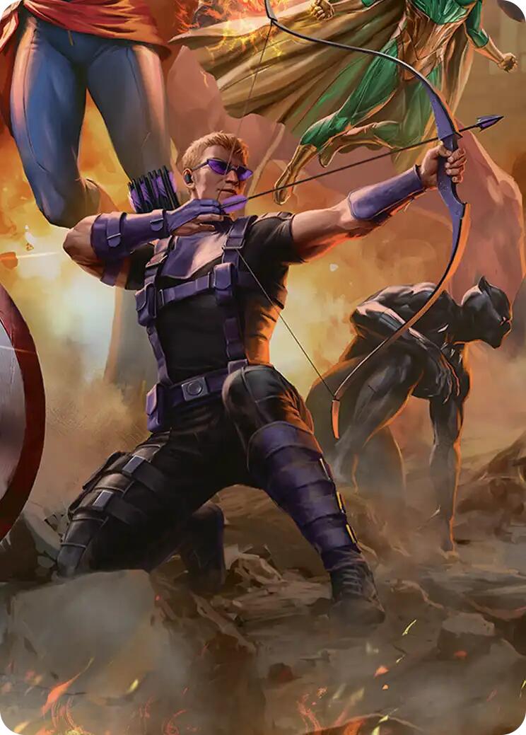 Hawkeye, Trick Shot Art Card [Marvel Super Heroes Art Series] | Anubis Games and Hobby