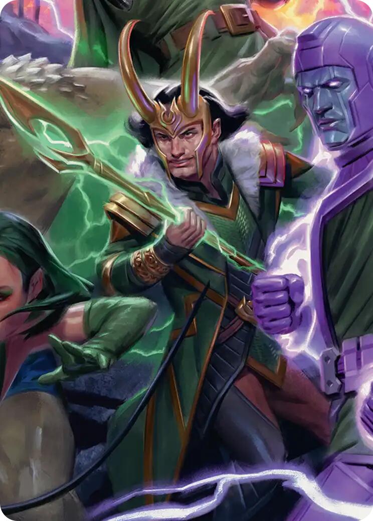 Loki, God of Lies Art Card [Marvel Super Heroes Art Series] | Anubis Games and Hobby