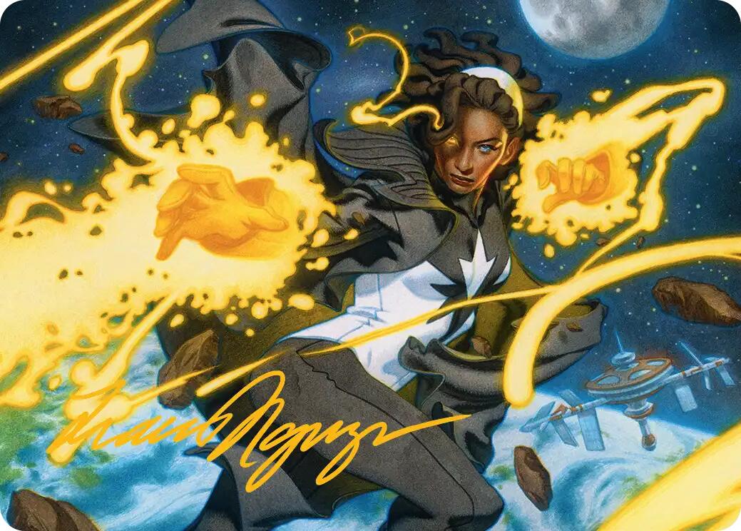 Photon, Mighty Marvel Art Card (Gold-Stamped Signature) [Marvel Super Heroes Art Series] | Anubis Games and Hobby