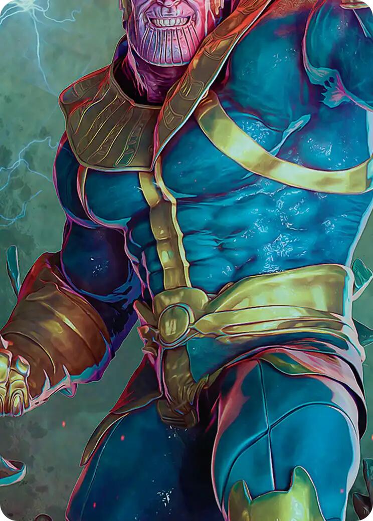 Thanos, the Mad Titan Art Card (5/9) [Marvel Super Heroes Art Series] | Anubis Games and Hobby