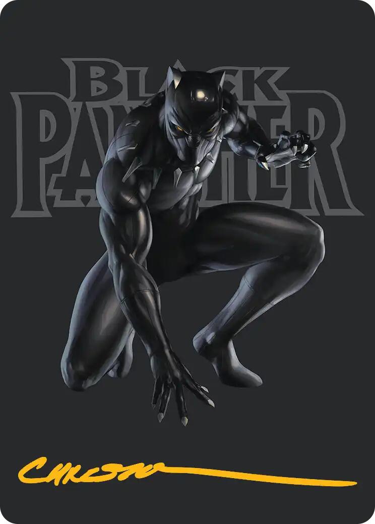 Black Panther, Hope Enduring Art Card (Gold-Stamped Signature) [Marvel Super Heroes Art Series] | Anubis Games and Hobby
