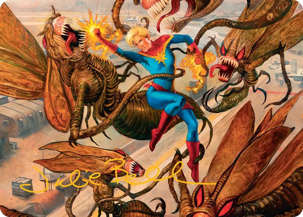 Captain Marvel, Apex Avenger Art Card (Gold-Stamped Signature) [Marvel Super Heroes Art Series] | Anubis Games and Hobby