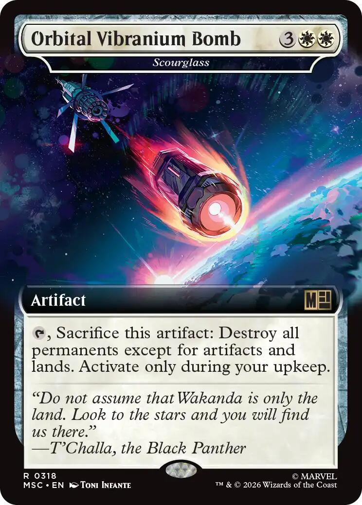 Orbital Vibranium Bomb - Scourglass (Extended Art) [Marvel Super Heroes Commander] | Anubis Games and Hobby
