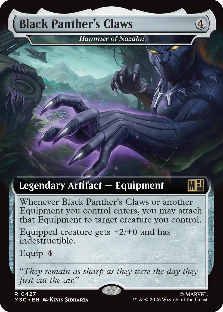 Black Panther's Claws - Hammer of Nazahn (Extended Art) [Marvel Super Heroes Commander] | Anubis Games and Hobby