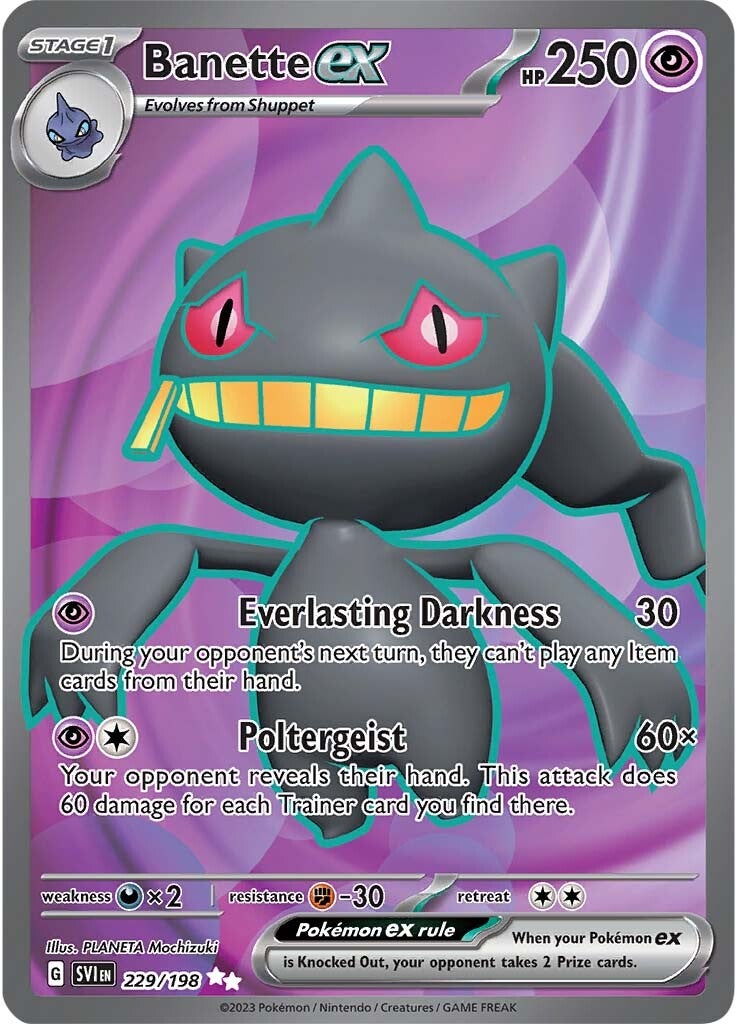 Banette ex (229/198) [Scarlet & Violet: Base Set] | Anubis Games and Hobby