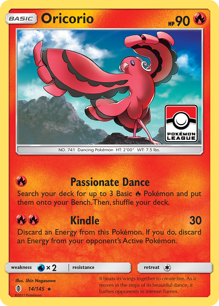 Oricorio (14/145) [Sun & Moon: Guardians Rising] | Anubis Games and Hobby