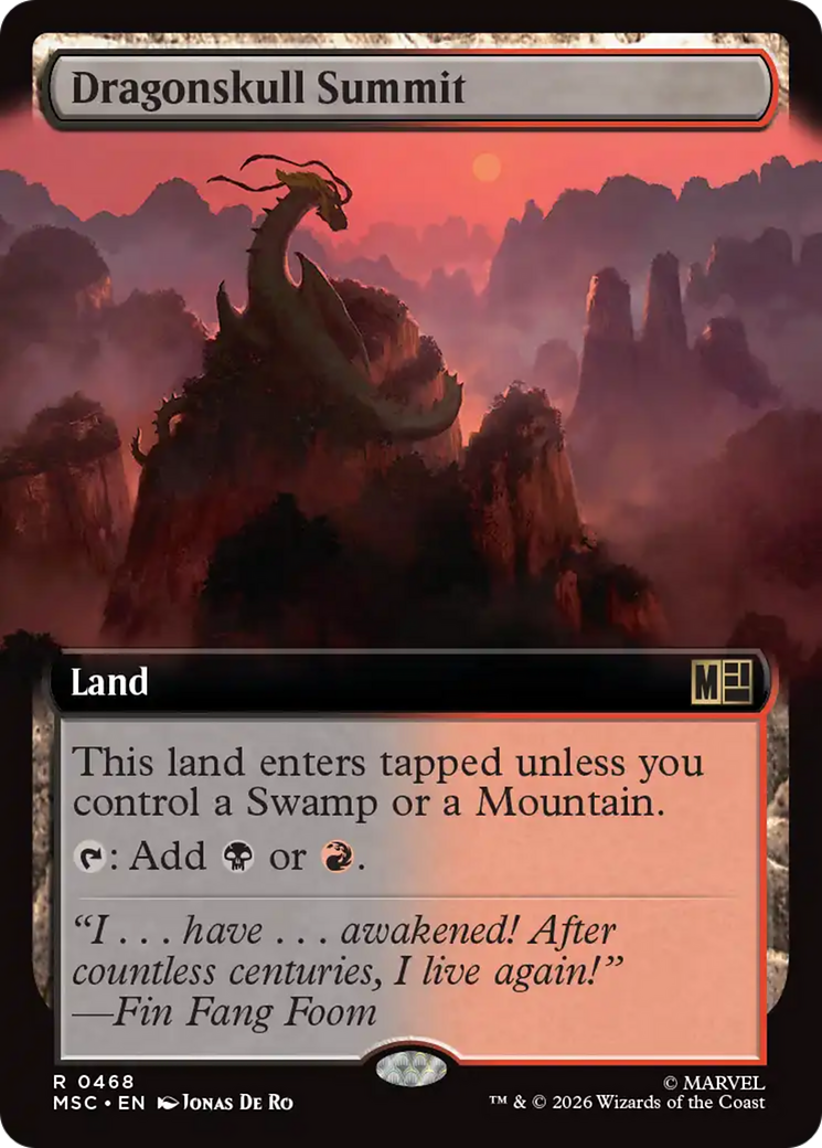 Dragonskull Summit (Extended Art) [Marvel Super Heroes Commander] | Anubis Games and Hobby