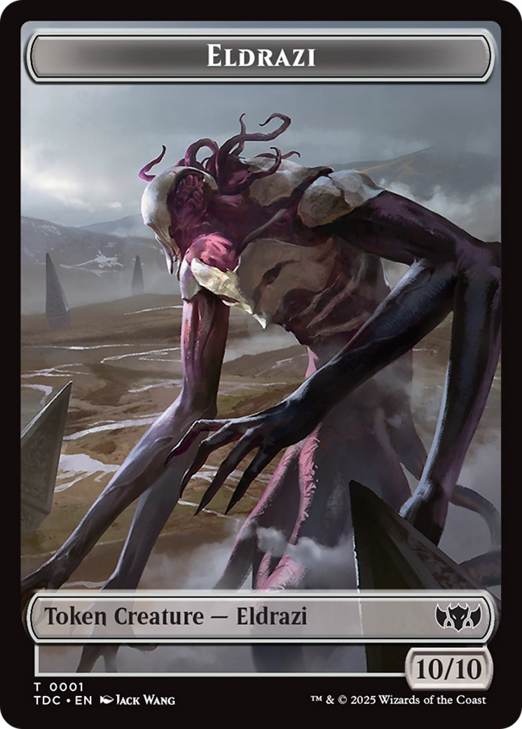 Eldrazi // Citizen Double-Sided Token [Tarkir: Dragonstorm Commander Tokens] | Anubis Games and Hobby