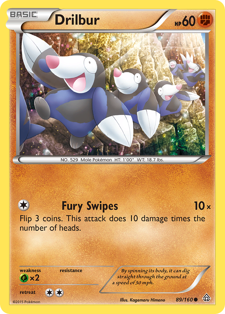 Drilbur (89/160) [XY: Primal Clash] | Anubis Games and Hobby