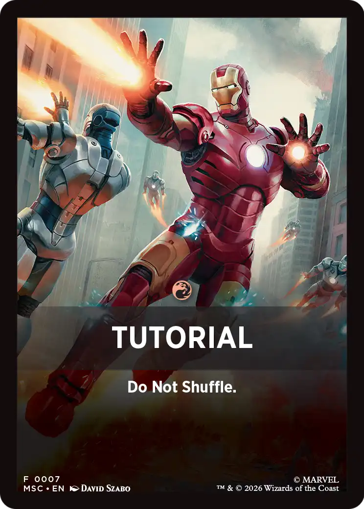 Tutorial Theme Card (0007) [Marvel Super Heroes Commander] | Anubis Games and Hobby