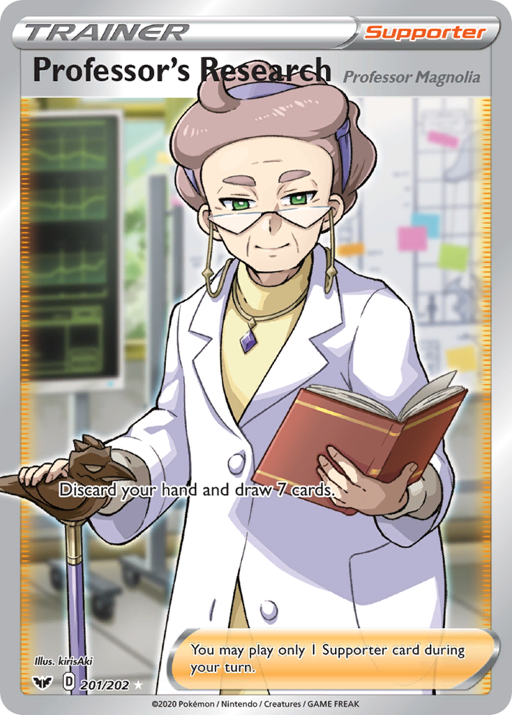 Professor's Research (201/202) (Professor Magnolia) [Sword & Shield: Base Set] | Anubis Games and Hobby