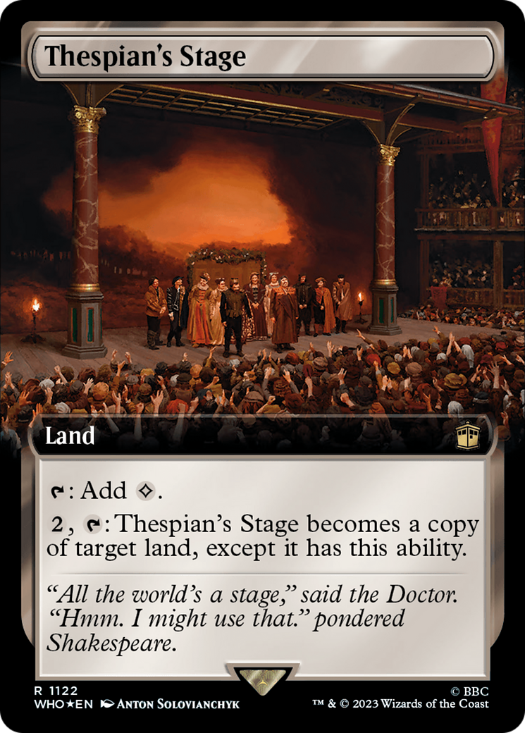 Thespian's Stage (Extended Art) (Surge Foil) [Doctor Who] | Anubis Games and Hobby