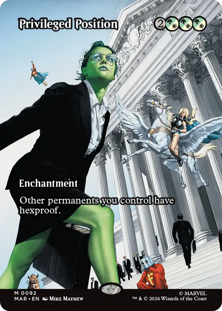 Privileged Position (Borderless) [Marvel Universe: Eternal-Legal] | Anubis Games and Hobby