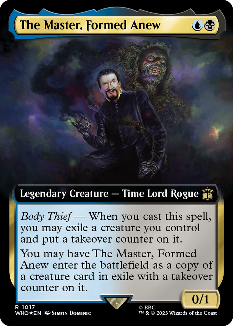 The Master, Formed Anew (Extended Art) (Surge Foil) [Doctor Who] | Anubis Games and Hobby