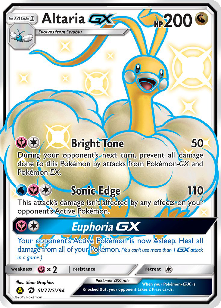 Altaria GX (SV77/SV94) [Sun & Moon: Hidden Fates - Shiny Vault] | Anubis Games and Hobby