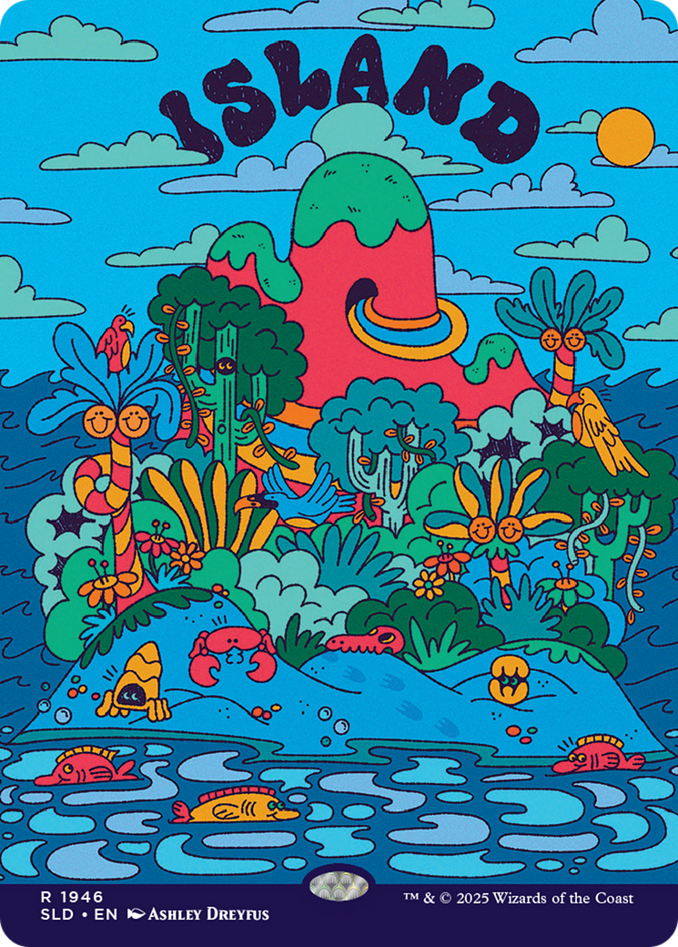 Island (1946) (Rainbow Foil) [Secret Lair Drop Series] | Anubis Games and Hobby