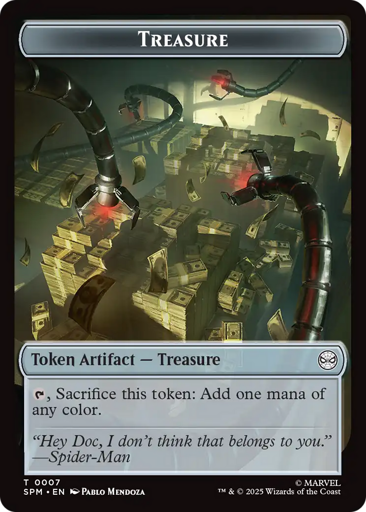 Human Citizen // Treasure Double-Sided Token [Marvel's Spider-Man Tokens] | Anubis Games and Hobby