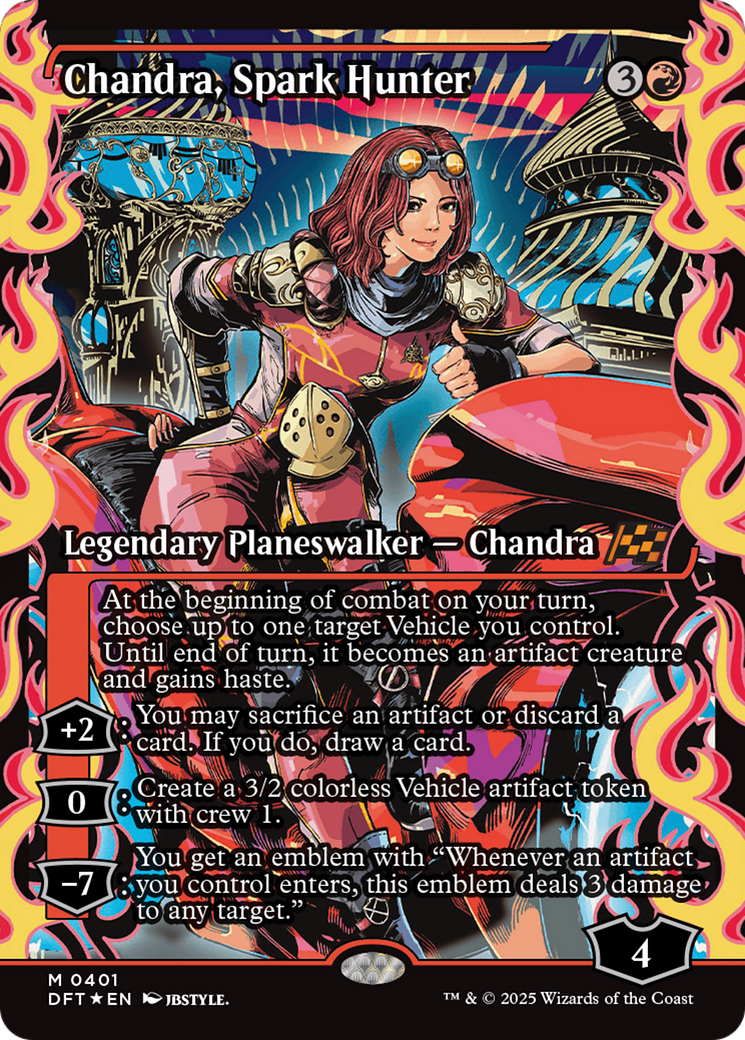 Chandra, Spark Hunter (Showcase) [Aetherdrift] | Anubis Games and Hobby