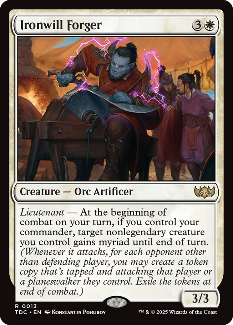 Ironwill Forger [Tarkir: Dragonstorm Commander] | Anubis Games and Hobby