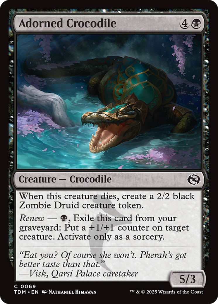 Adorned Crocodile [Tarkir: Dragonstorm] | Anubis Games and Hobby
