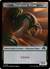 Phyrexian Germ // Phyrexian Wurm (0018) Double-Sided Token [Modern Horizons 3 Tokens] | Anubis Games and Hobby