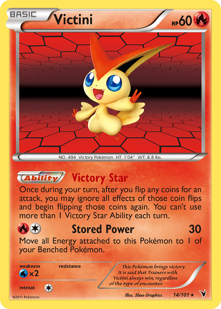 Victini (14/101) [Black & White: Noble Victories] | Anubis Games and Hobby