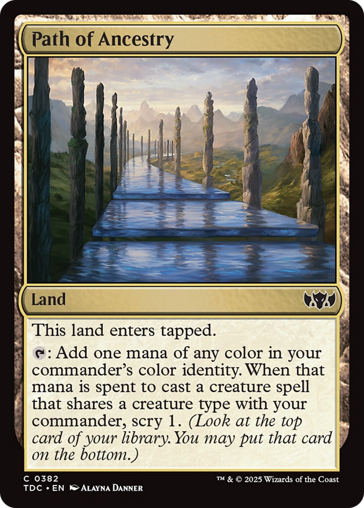 Path of Ancestry [Tarkir: Dragonstorm Commander] | Anubis Games and Hobby