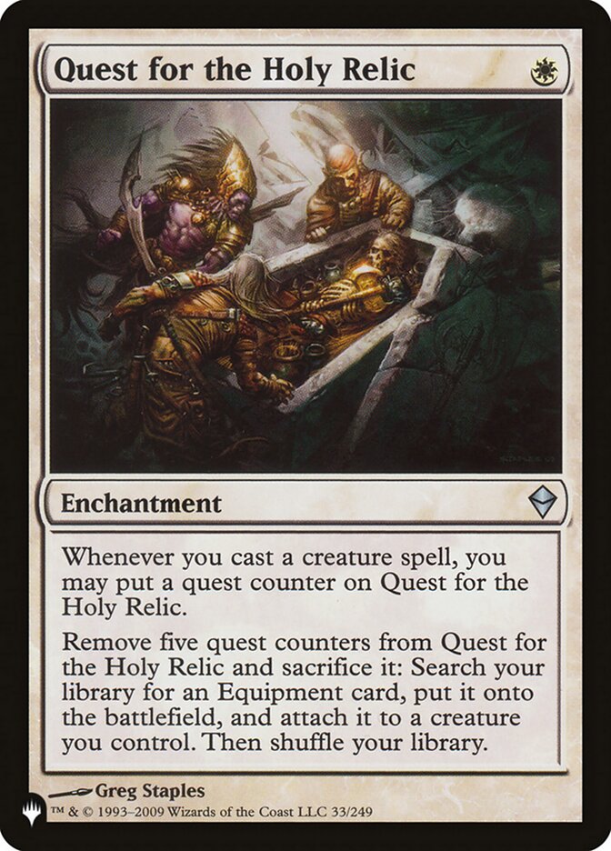 Quest for the Holy Relic [The List] | Anubis Games and Hobby