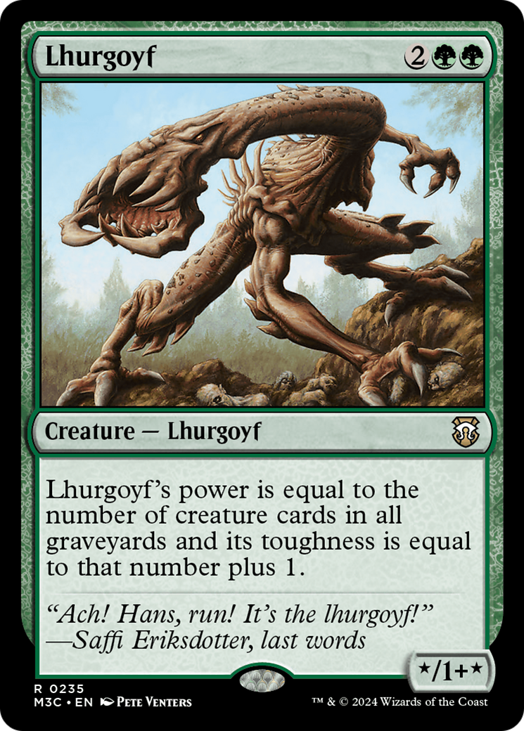 Lhurgoyf (Ripple Foil) [Modern Horizons 3 Commander] | Anubis Games and Hobby