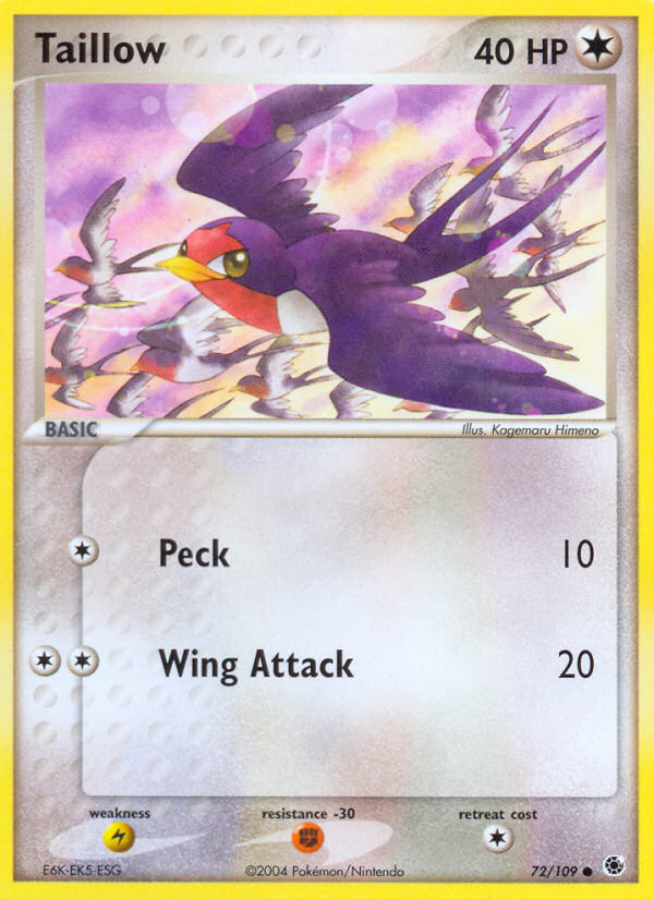 Taillow (72/109) [EX: Ruby & Sapphire] | Anubis Games and Hobby