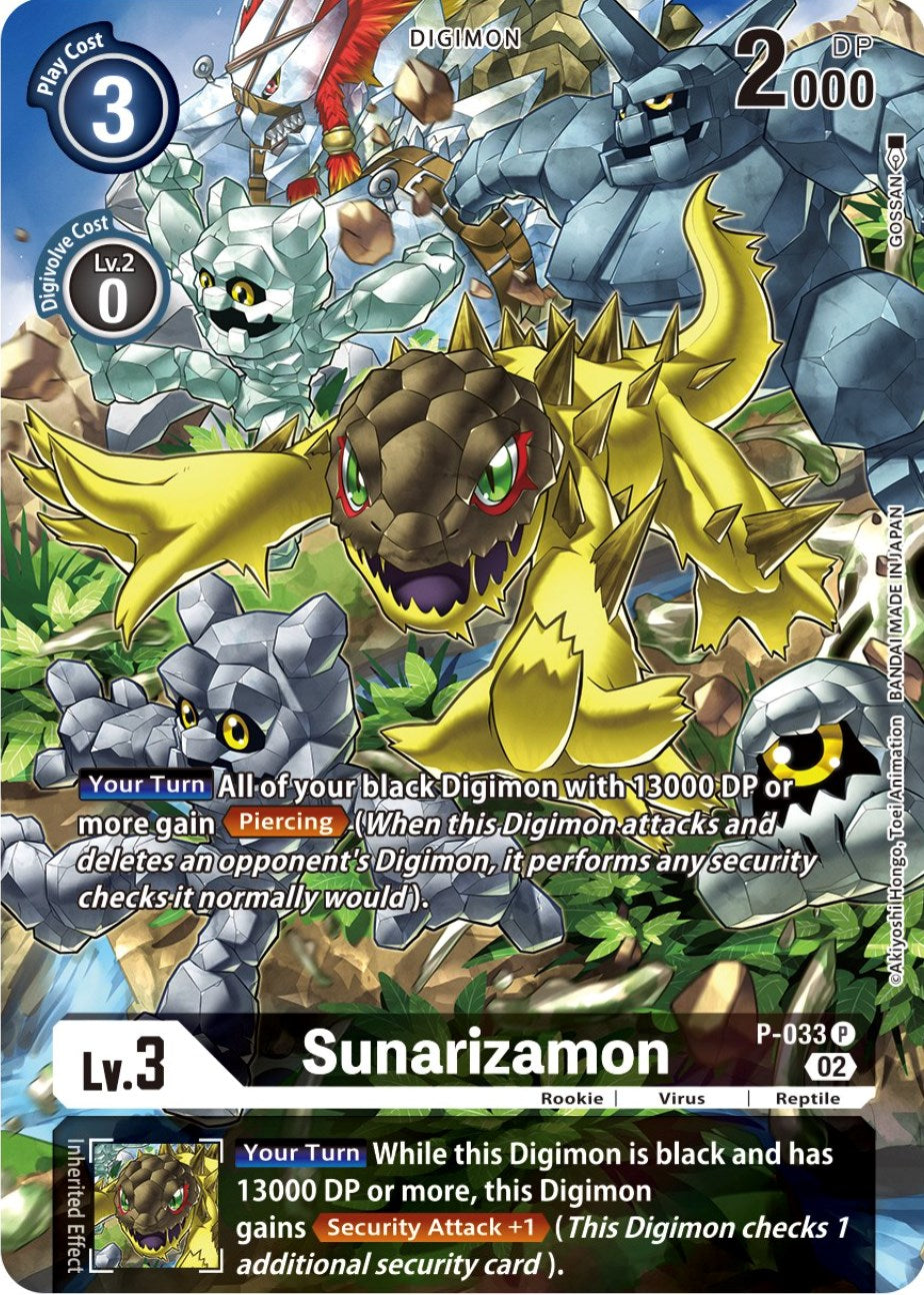 Sunarizamon [P-033] (Alternate Art) [Starter Deck: Beelzemon Advanced Deck Set] | Anubis Games and Hobby