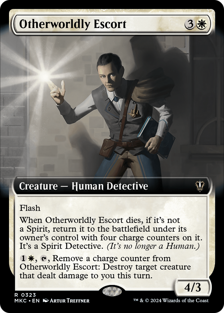 Otherworldly Escort (Extended Art) [Murders at Karlov Manor Commander] | Anubis Games and Hobby