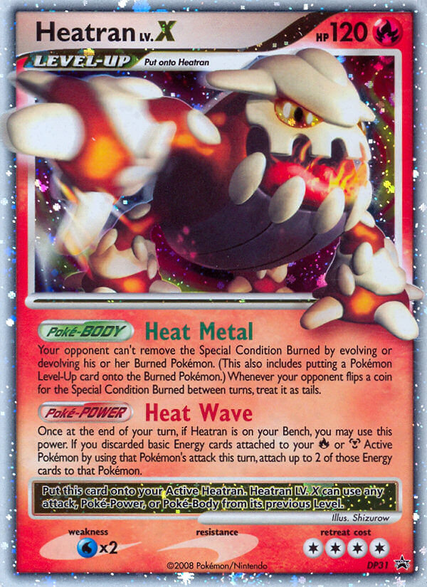 Heatran LV.X (DP31) [Diamond & Pearl: Black Star Promos] | Anubis Games and Hobby
