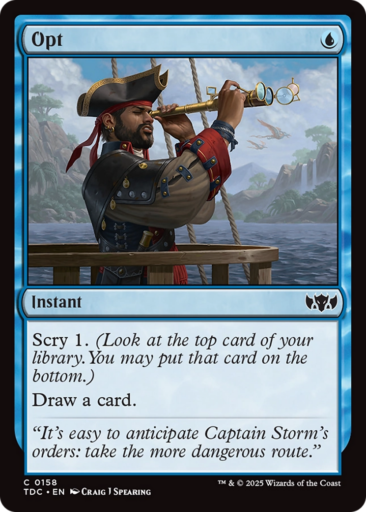 Opt [Tarkir: Dragonstorm Commander] | Anubis Games and Hobby