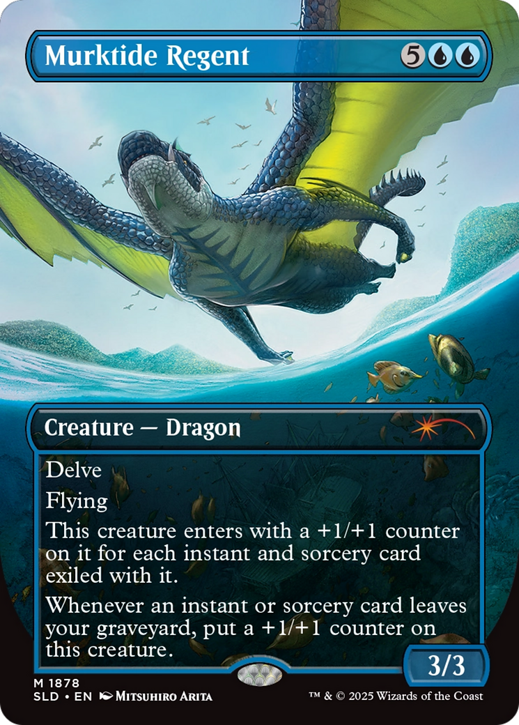 Murktide Regent (Rainbow Foil) [Secret Lair Drop Series] | Anubis Games and Hobby