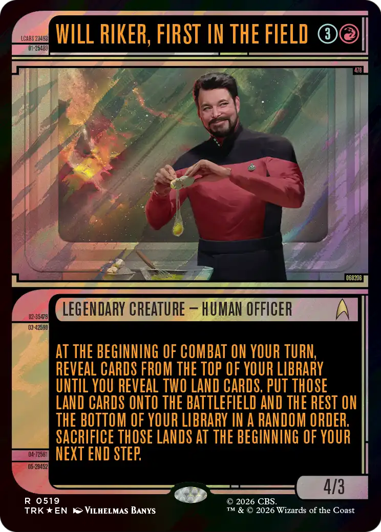 Will Riker, First in the Field (Showcase) (Surge Foil) [Star Trek] | Anubis Games and Hobby