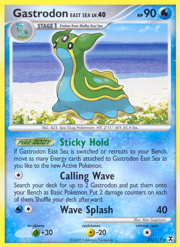 Gastrodon East Sea (21/111) [Platinum: Rising Rivals] | Anubis Games and Hobby