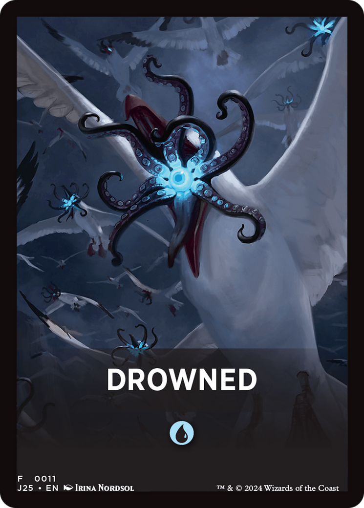 Drowned Theme Card [Foundations Jumpstart Front Cards] | Anubis Games and Hobby