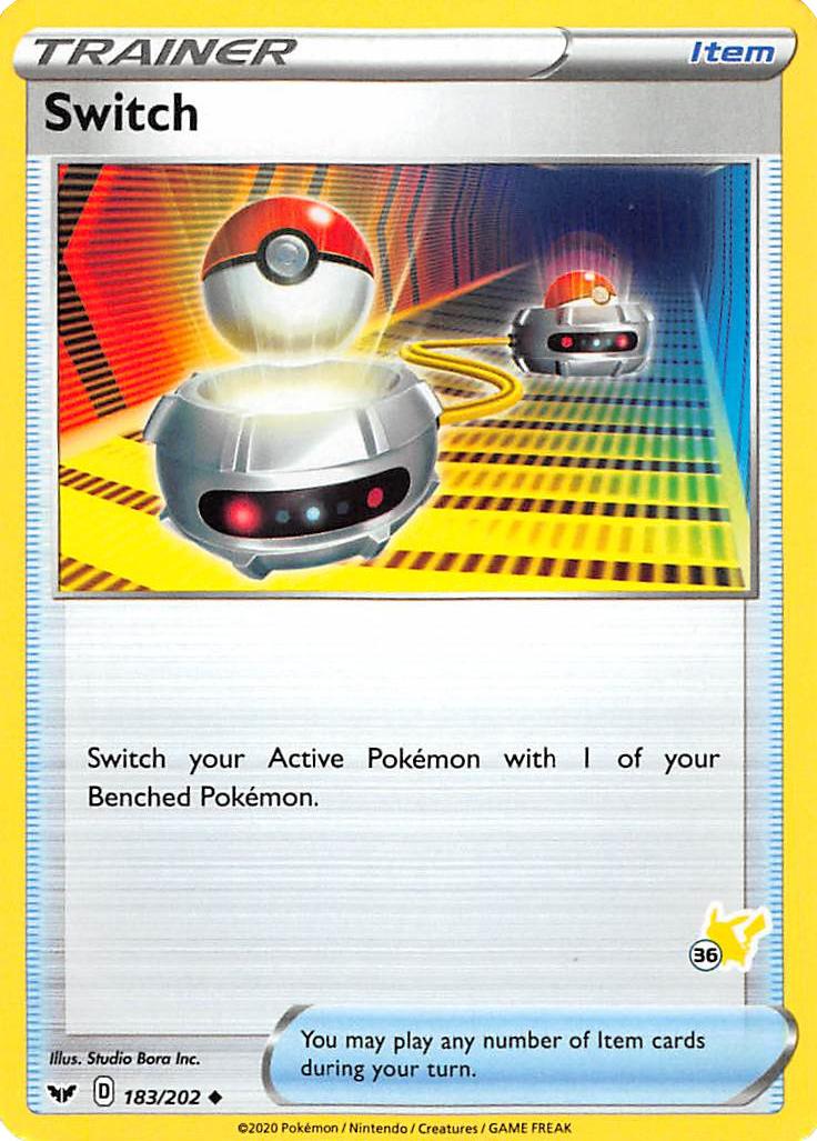 Switch (183/202) (Pikachu Stamp #36) [Battle Academy 2022] | Anubis Games and Hobby
